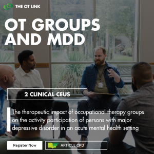 OT Groups and Major Depressive Disorder