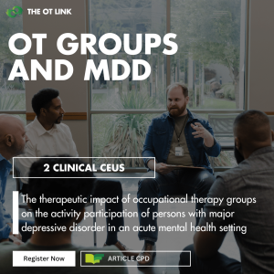 OT Groups and Major Depressive Disorder