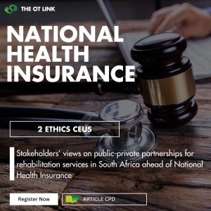 Public-Private Partnerships for Rehabilitation Services ahead of NHI