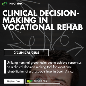 Clinical Decision-Making in Vocational Rehabilitation